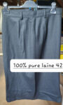 Jupe droite mi-longue 100% laine Taille 42