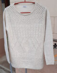 Pull col rond motif ajouré Damart Taille 38/40