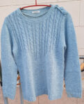 Pull col rond bleu ciel Damart Taille 38/40