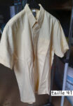 Chemise jaune manches courtes